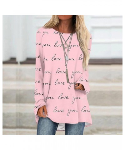 Womens Tops Business Casual Shirts Long Sleeve Blouses Tunic Graphic Print Womens Crewneck Sweatshirt Fall Outfits D320-light...