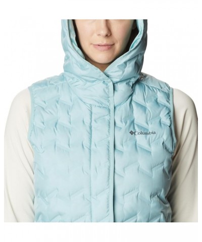 Women's Delta Ridge Hooded Vest Aqua Haze $33.37 Socks