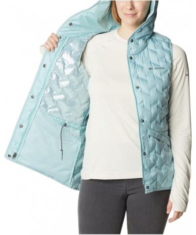 Women's Delta Ridge Hooded Vest Aqua Haze $33.37 Socks