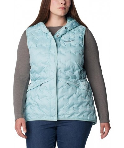 Women's Delta Ridge Hooded Vest Aqua Haze $33.37 Socks