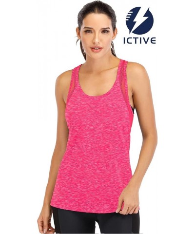 ICTIVE Workout Tank Tops for Women Loose fit Yoga Tops for Women Mesh Racerback Tank Tops Open Back Muscle Tank Rose $13.10 A...