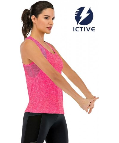 ICTIVE Workout Tank Tops for Women Loose fit Yoga Tops for Women Mesh Racerback Tank Tops Open Back Muscle Tank Rose $13.10 A...