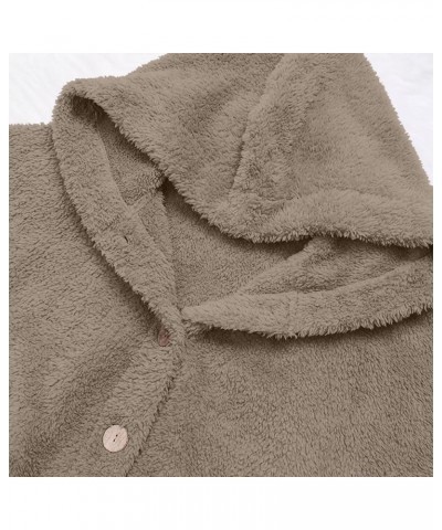 Fleece Coats for Women Sherpa Lined Wool Sweatshirts Winter Warm Fuzzy Pullover Thermal Underwear Loungewear 014 Khaki $11.47...