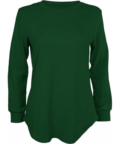 Womens Sweatshirts Hoodies Fleece Crewneck Oversized Pullover Sweaters Casual Fall Clothes Dark Green $13.99 Others