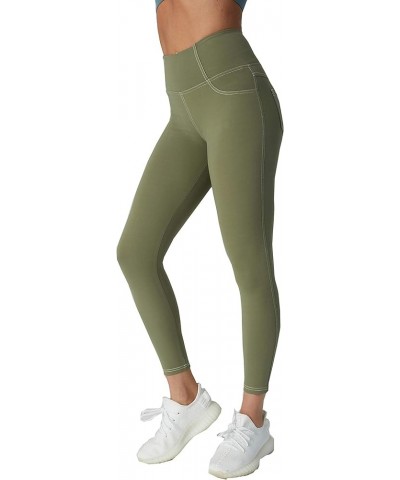 Women's Stretchy Jeggings High Waist Tummy Control Jean Leggings with Pockets Green $9.89 Others