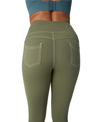 Women's Stretchy Jeggings High Waist Tummy Control Jean Leggings with Pockets Green $9.89 Others