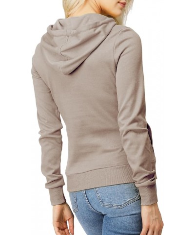 Women's Slim Fit Pullover Hoodie Lightweight Long Sleeve Kangaroo Pocket Basic Casual wear Oscwohol032-taupe $18.43 Hoodies &...