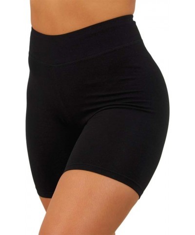 Women's Workout Shorts High Waist Booty Gym Yoga Pants Butt Lifting Sports Leggings Basic Biker Shorts Black $9.51 Activewear