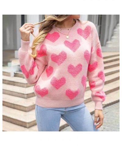 Valentines Day Heart Sweater for Women Cute XOXO Sweatshirt Love Graphic Sweater Tops Preppy Crewneck Sweatshirts Heart Light...