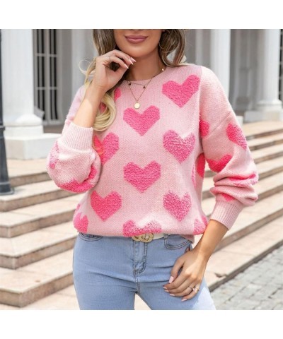 Valentines Day Heart Sweater for Women Cute XOXO Sweatshirt Love Graphic Sweater Tops Preppy Crewneck Sweatshirts Heart Light...