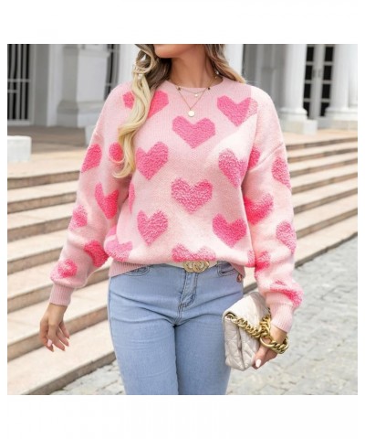 Valentines Day Heart Sweater for Women Cute XOXO Sweatshirt Love Graphic Sweater Tops Preppy Crewneck Sweatshirts Heart Light...