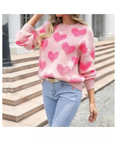 Valentines Day Heart Sweater for Women Cute XOXO Sweatshirt Love Graphic Sweater Tops Preppy Crewneck Sweatshirts Heart Light...