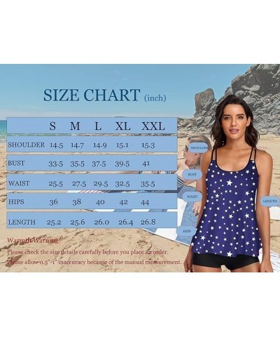 Women's Flowy Tummy Control Tankini Sets for Two Piece Bikini Swimsuits Blouson Tank Top with Boyshorts Bathing Suits Black &...