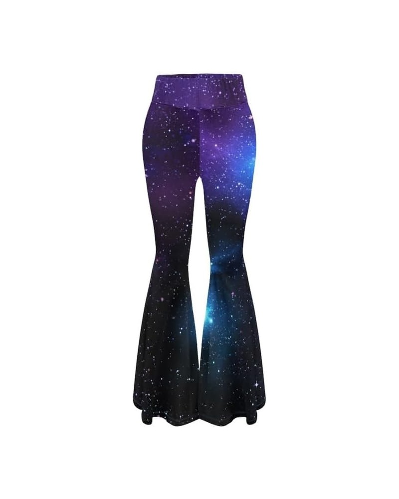 Women's Flare Yoga Pants Fluid Art High Waist Workout Bootleg Pants Flowers Tummy Control Stretch Lounge Sweatpants Stars $11...