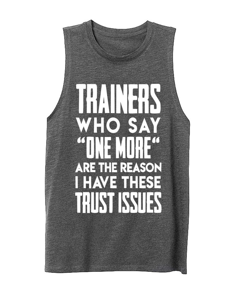 Workout Tank Tops for Women-Womens Funny Saying Fitness Gym Racerback Sleeveless Shirts Muscle Tank-grey $14.15 Tanks