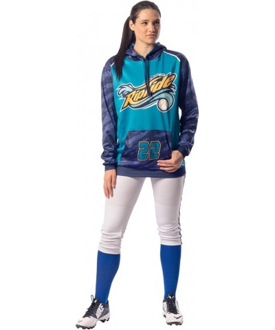 Women's Tournament Traditional Low-Rise Softball Pants with Braid Black, Royal Pipe $15.99 Activewear