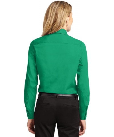 Ladies Long Sleeve Easy Care Shirt, Court Green, L $11.16 Blouses