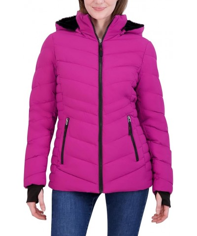 Women's Stretch Shell Water Resistant Jacket Magenta $27.75 Jackets