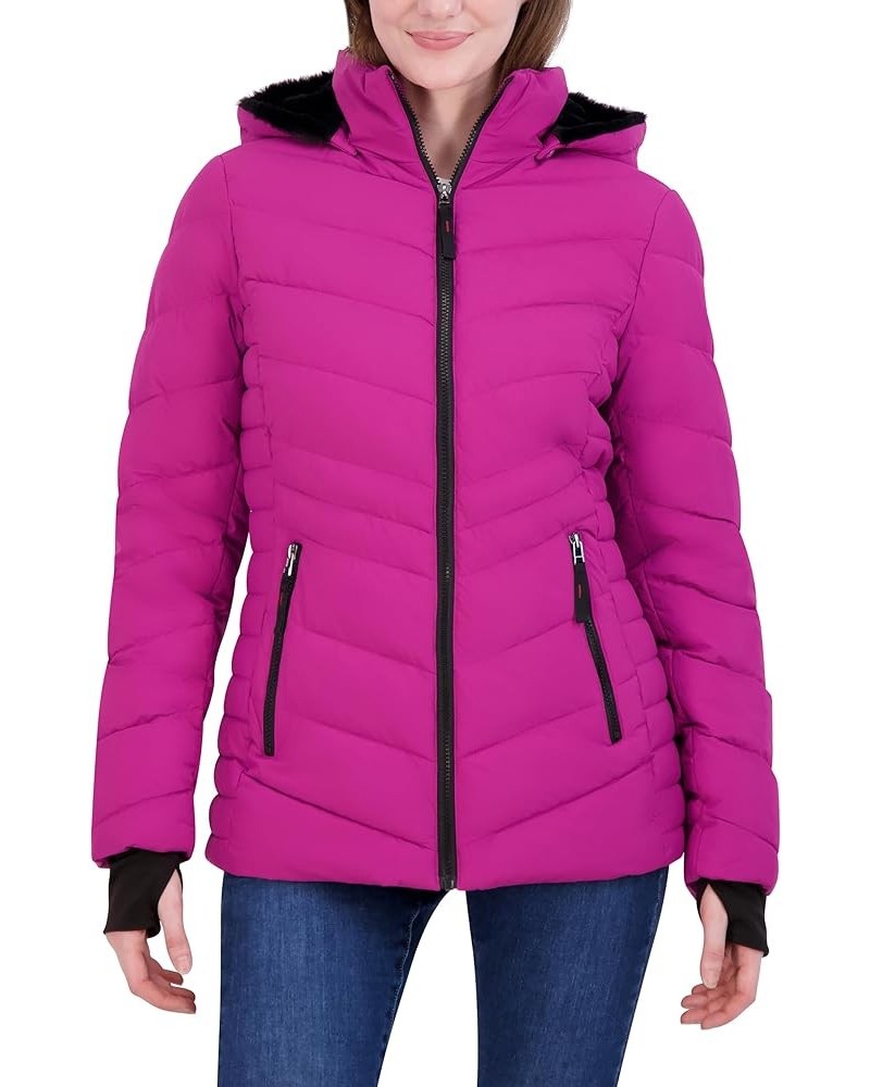 Women's Stretch Shell Water Resistant Jacket Magenta $27.75 Jackets