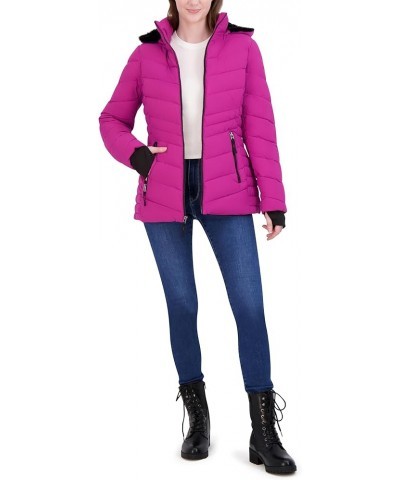 Women's Stretch Shell Water Resistant Jacket Magenta $27.75 Jackets