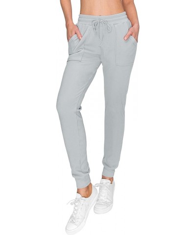 Women's Ribbed Jogger Pants - Rib Knit Active Lounge Sweatpants Rpjo1963 / Grey $10.64 Activewear