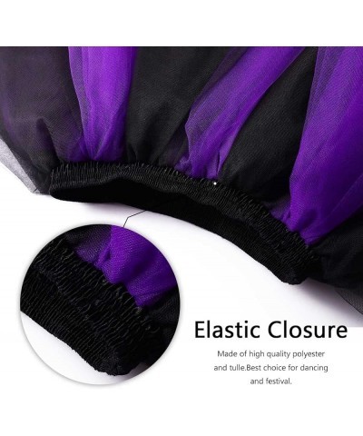 Women’s Tutu Skirt Muticolored Layered Tulle Skirts Petticoat 1950s Ballet Bubble Skirt Party Dance Skirt Purple $9.68 Skirts