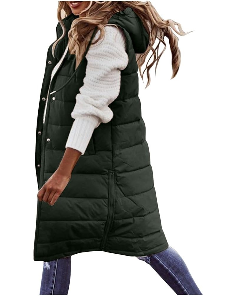 Womens Cardiagn Womens Winter Short Vest Lightweight Sleeveless Warm Jacket Down Vest Padded Vest Check Coat Green 5 $23.48 J...