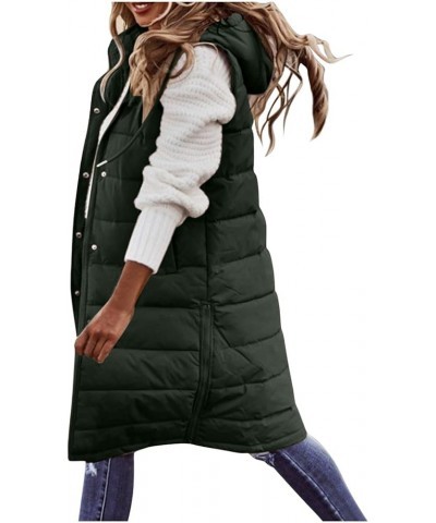 Womens Cardiagn Womens Winter Short Vest Lightweight Sleeveless Warm Jacket Down Vest Padded Vest Check Coat Green 5 $23.48 J...