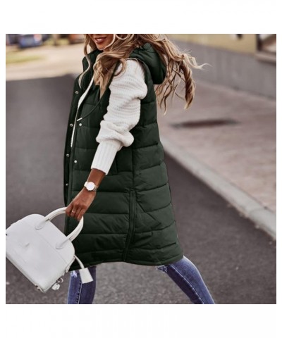 Womens Cardiagn Womens Winter Short Vest Lightweight Sleeveless Warm Jacket Down Vest Padded Vest Check Coat Green 5 $23.48 J...