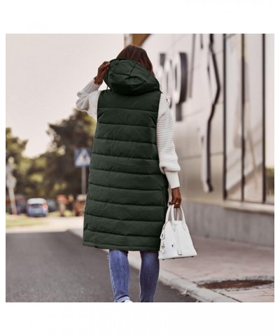 Womens Cardiagn Womens Winter Short Vest Lightweight Sleeveless Warm Jacket Down Vest Padded Vest Check Coat Green 5 $23.48 J...