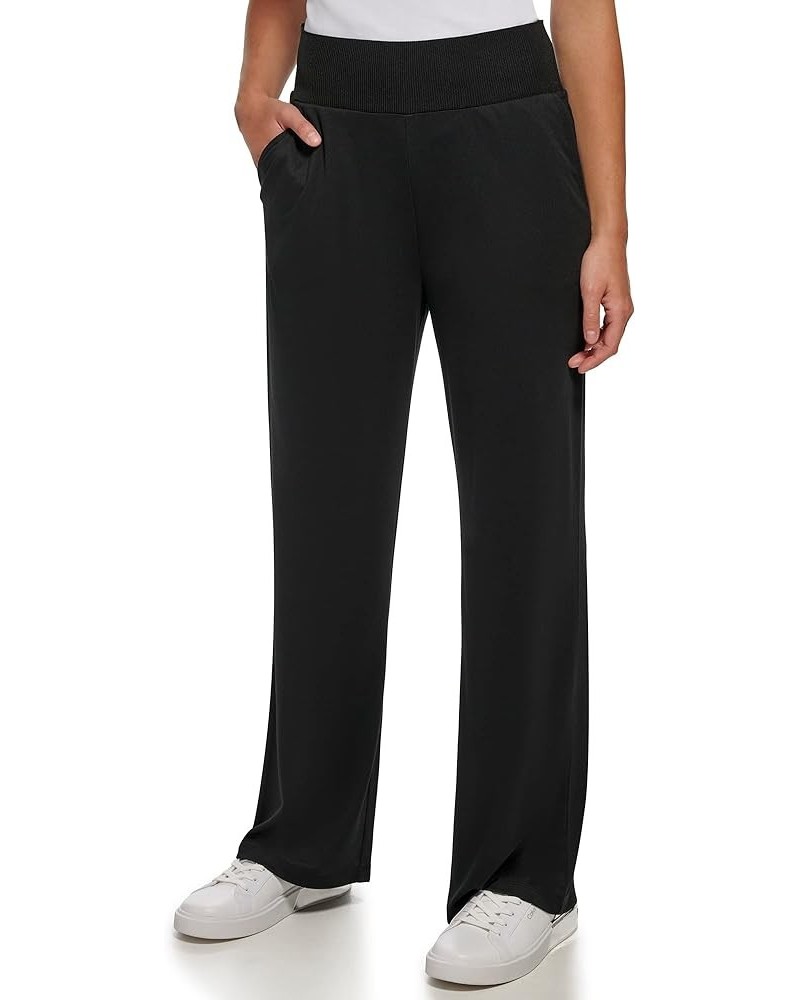 Women's Loose Elastic Waist Essential Pant Black $30.49 Pants