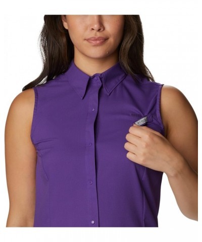 Sportswear Women's Tamiami Sleeveless Shirt Vivid Purple $17.98 Activewear