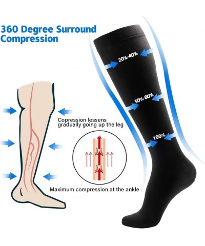 Compression Socks for Women and Men Support Graduated 15-20 mmHg Medias De Compresion Mujer(4 Pairs) Grey(4 Pairs) $10.19 Act...