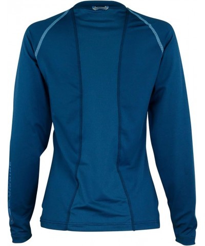 Women's Long Sleeve Performance Tech Fishing Shirt Deep Sea Blue $12.30 Activewear