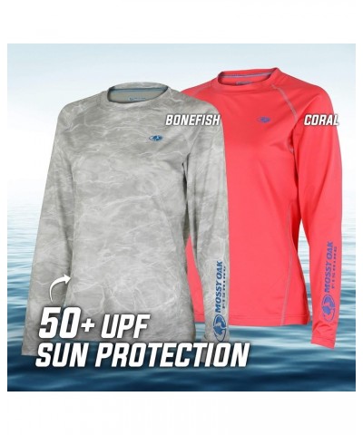 Women's Long Sleeve Performance Tech Fishing Shirt Deep Sea Blue $12.30 Activewear