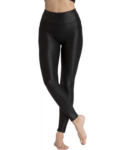 Faux Leather Leggings for Women Tummy Control High Waist Dressy Seamless Stretch Pleather Yoga Pants Black $31.85 Others