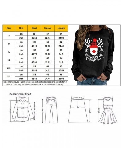 Womens Christmas Shirt Funny Letter Printed Casual Loose Crewneck Sweatshirt Xmas Pullover Pullover Sweatshirts For Women Wom...