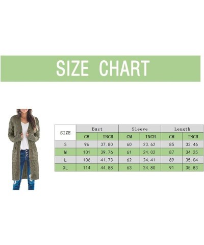 Womens Long Cardigan Sweater Open Front Long Sleeve Chunky Cable Knit Duster Outerwear Maxi 2023 Fall Jacket Coats Khaki 3 $1...