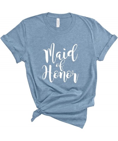 Maid of Honor Shirt. Wedding Party Shirt. Unisex T-Shirts. Bachelorette Party Shirts. Heather Slate $11.61 T-Shirts