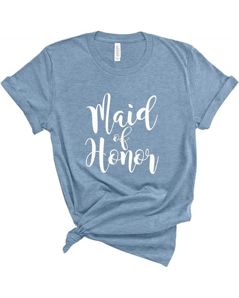 Maid of Honor Shirt. Wedding Party Shirt. Unisex T-Shirts. Bachelorette Party Shirts. Heather Slate $11.61 T-Shirts