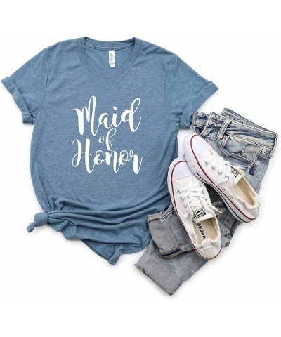 Maid of Honor Shirt. Wedding Party Shirt. Unisex T-Shirts. Bachelorette Party Shirts. Heather Slate $11.61 T-Shirts