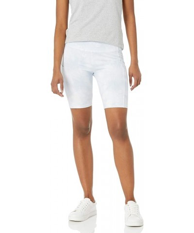 Women's Bike Short, Regular and Plus Size Light Blue/White $14.58 Activewear