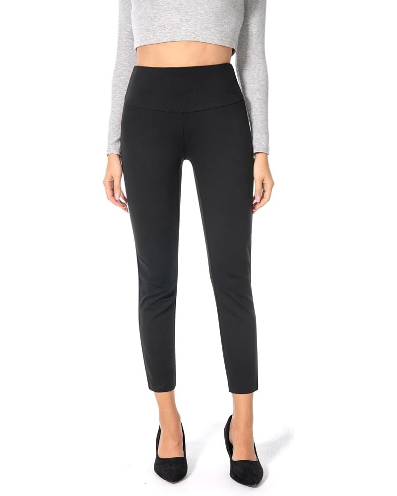 Women's Business Causal Slim Ponte Pull On Ankle Pants Black $15.17 Pants