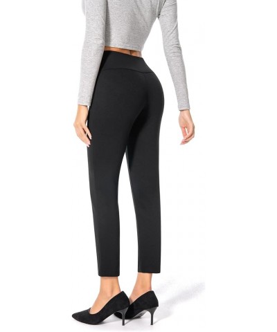 Women's Business Causal Slim Ponte Pull On Ankle Pants Black $15.17 Pants