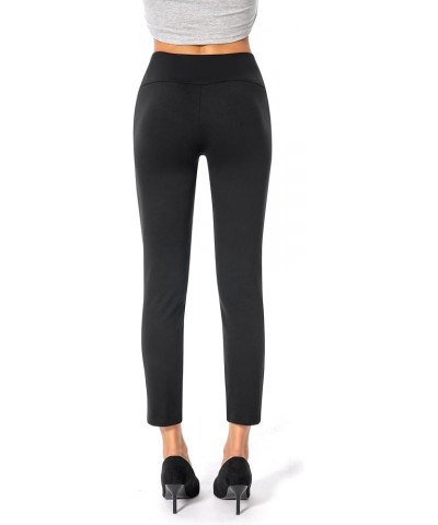 Women's Business Causal Slim Ponte Pull On Ankle Pants Black $15.17 Pants