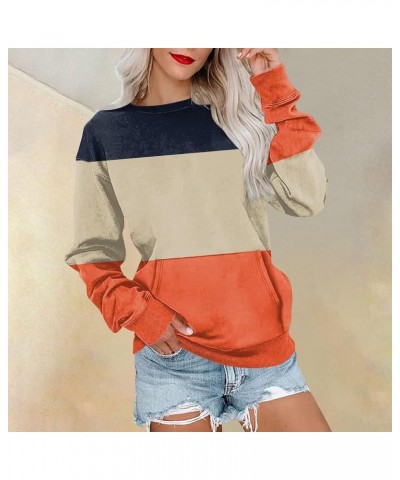 Women's Long Sleeve Sweatshirt Casual Crewneck Loose Fit Pollover Hoodie Fleece Fall Tops, S-3XL D-light Blue $10.03 Hoodies ...