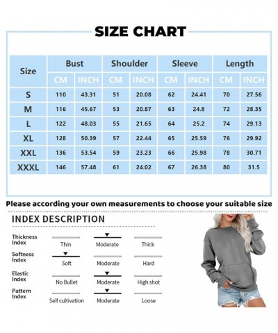 Women's Long Sleeve Sweatshirt Casual Crewneck Loose Fit Pollover Hoodie Fleece Fall Tops, S-3XL D-light Blue $10.03 Hoodies ...