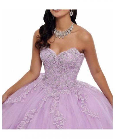 Tulle Quinceanera Dresses Laces Applique Ball Gown with Sleeve Sweetheart Prom Dress Sweet 16 Dress Turquoise $45.15 Dresses