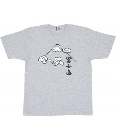 Japanese Kanji T-Shirts Short Sleeves (JAPANORAMA) 100% Cotton, Loose Size Unisex Graphic Tee T Shirt Men Women Mt.fuji / Gra...