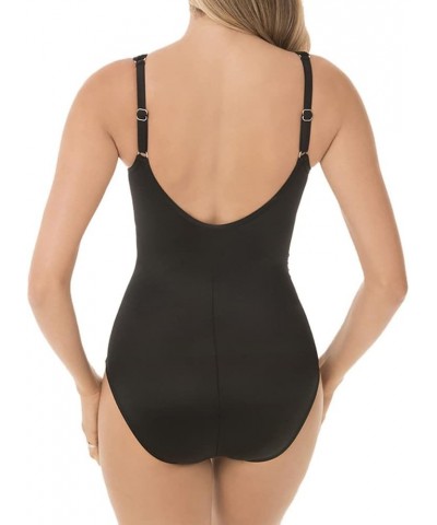 Women's Swimwear Network Madero Sweetheart Neckline Underwire Bra Tummy Control One Piece Swimsuit Black $79.13 Swimsuits